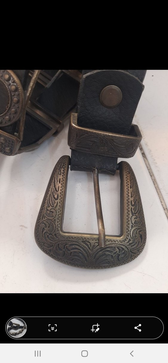 Kadın Siyah Deri Biker Kemer - Görsel 2