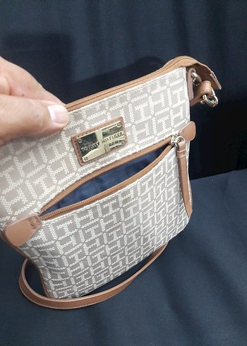 Bej Desenli Fermuarlı Kadın Çanta - Görsel 4