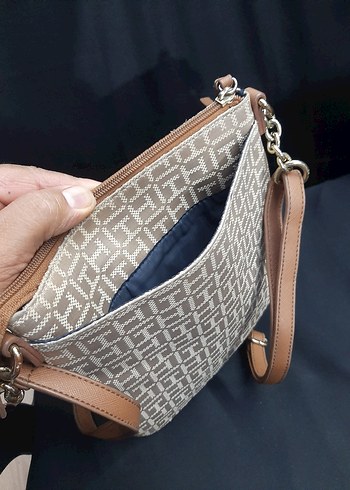 Bej Desenli Fermuarlı Kadın Çanta - Görsel 3