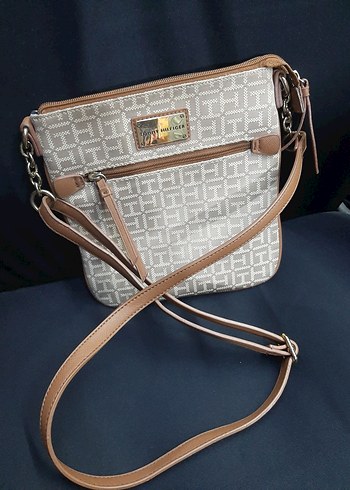 Bej Desenli Fermuarlı Kadın Çanta - Görsel 8