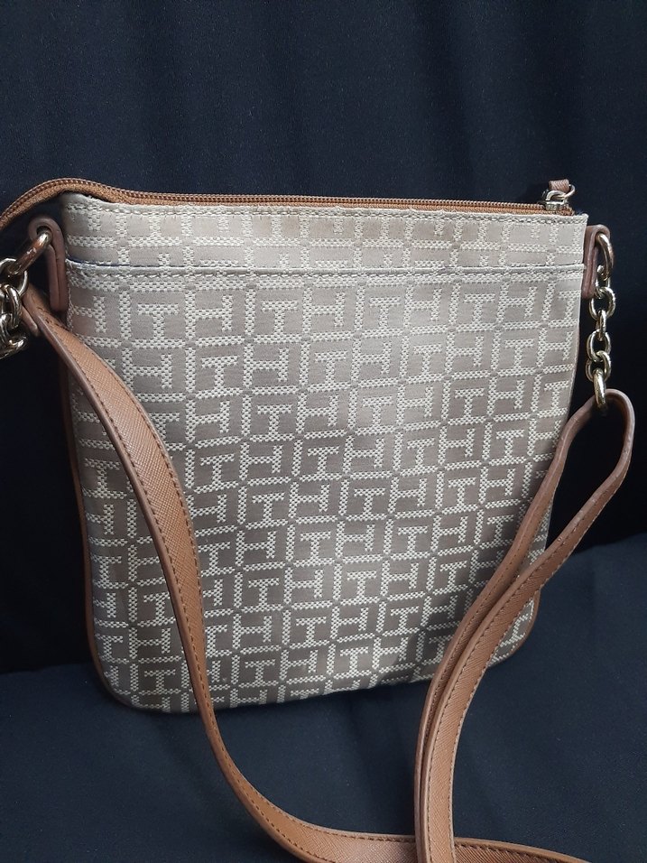 Bej Desenli Fermuarlı Kadın Çanta - Görsel 2