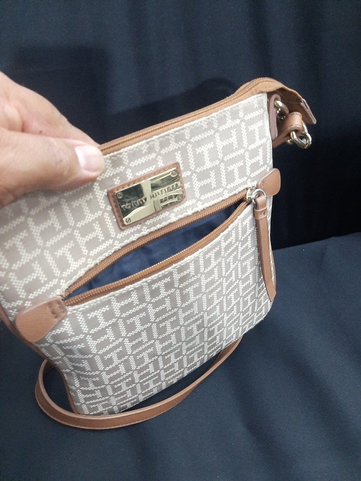 Bej Desenli Fermuarlı Kadın Çanta - Görsel 4
