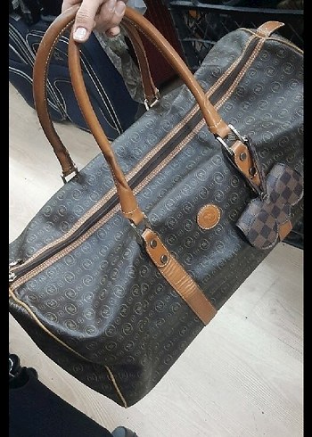 Kahverengi Deri Yılan Desenli Kadın Çantası - Görsel 2