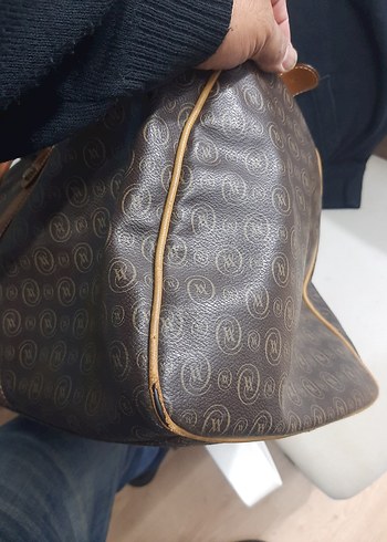 Kahverengi Deri Yılan Desenli Kadın Çantası - Görsel 6