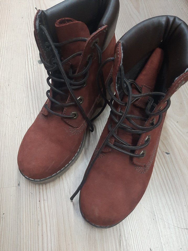 Kahverengi Süet Bağcıklı Kadın Bot - Görsel 3