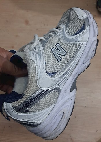 New Balance Beyaz Gri Spor Ayakkabı - Görsel 6