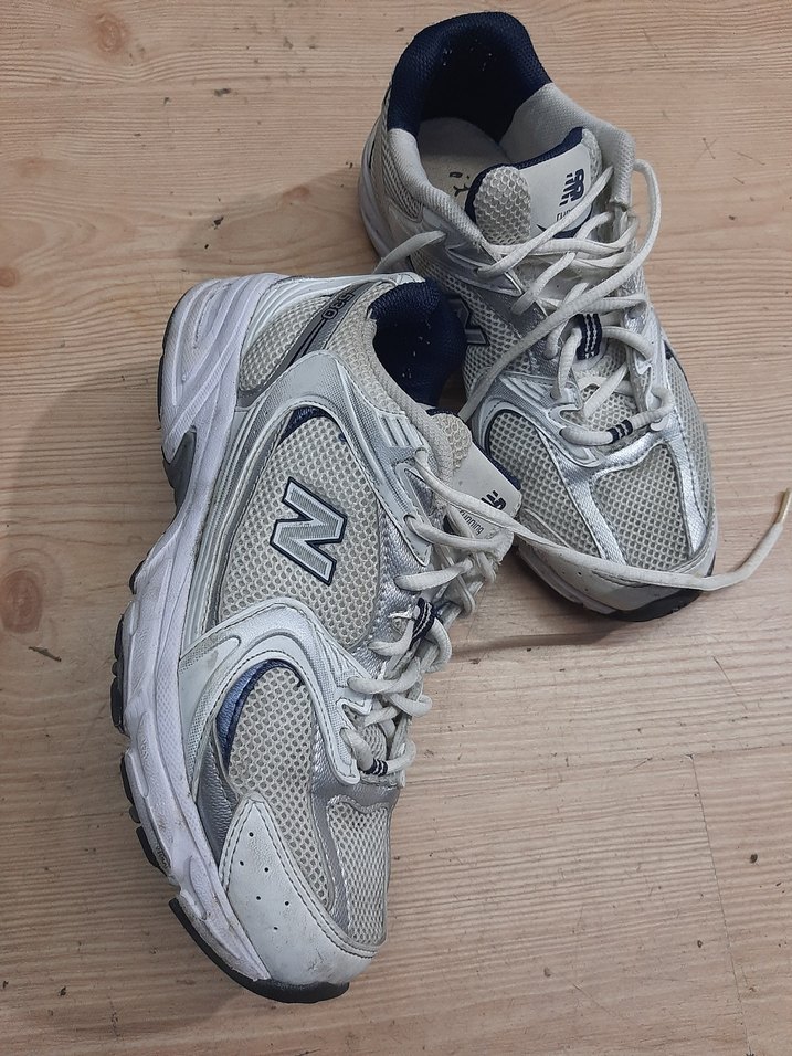 New Balance Beyaz Gri Spor Ayakkabı - Görsel 4