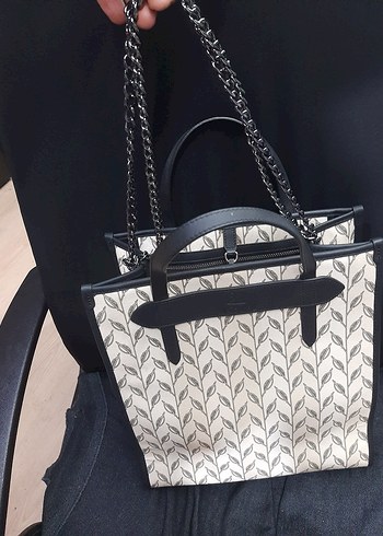 Zincir Detaylı magnol Kadın Çanta - Görsel 3