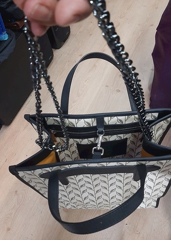 Zincir Detaylı magnol Kadın Çanta - Görsel 7