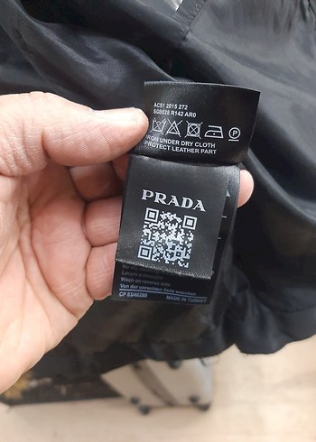 Siyah Erkek  orijinal Prada Mont - Görsel 4