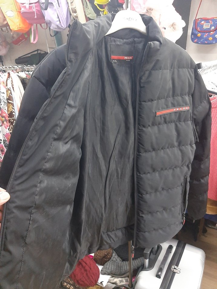 Siyah Erkek  orijinal Prada Mont - Görsel 3