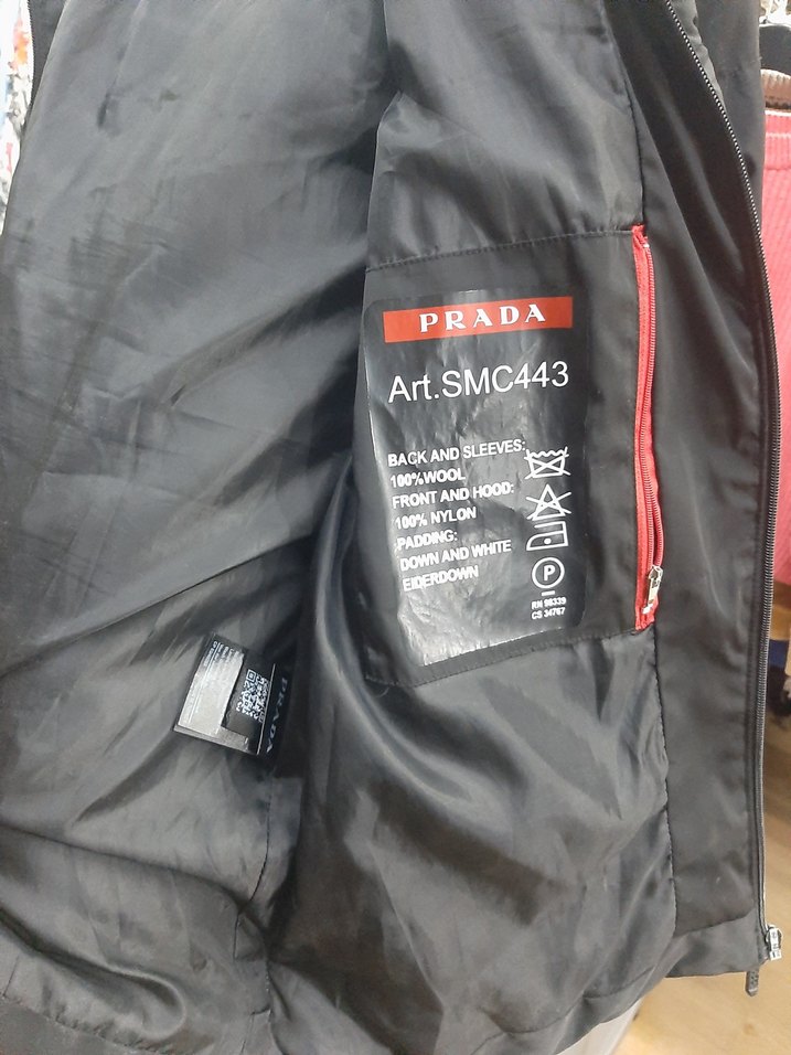 Siyah Erkek  orijinal Prada Mont - Görsel 5