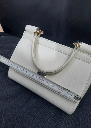 Beyaz D&G  Deri Kadın Çanta - Görsel 9