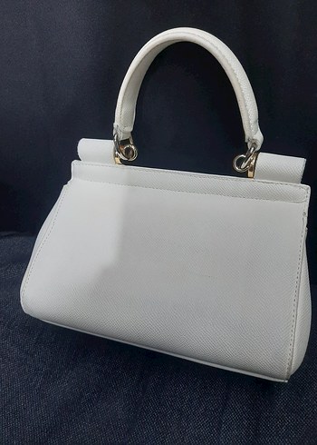Beyaz D&G  Deri Kadın Çanta - Görsel 3