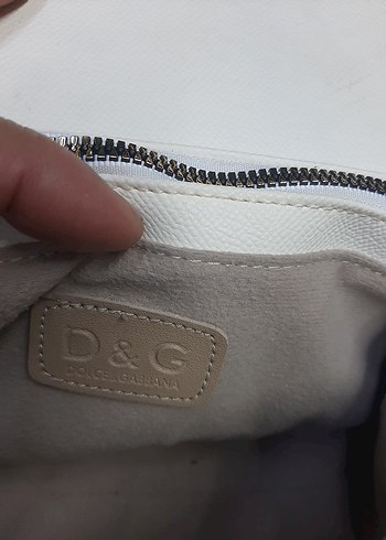 Beyaz D&G  Deri Kadın Çanta - Görsel 12