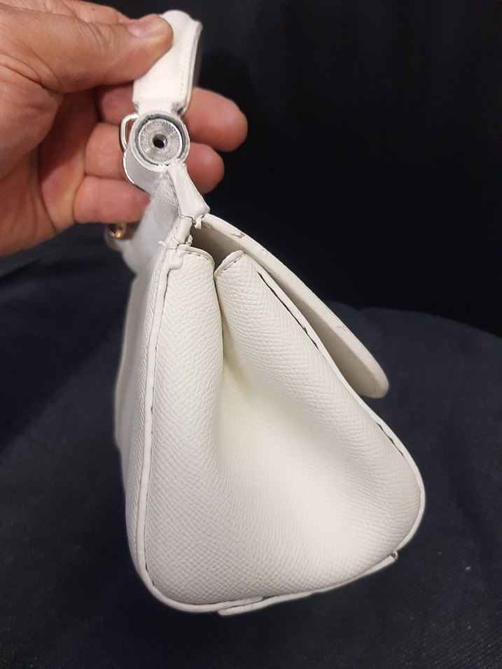 Beyaz D&G  Deri Kadın Çanta - Görsel 4