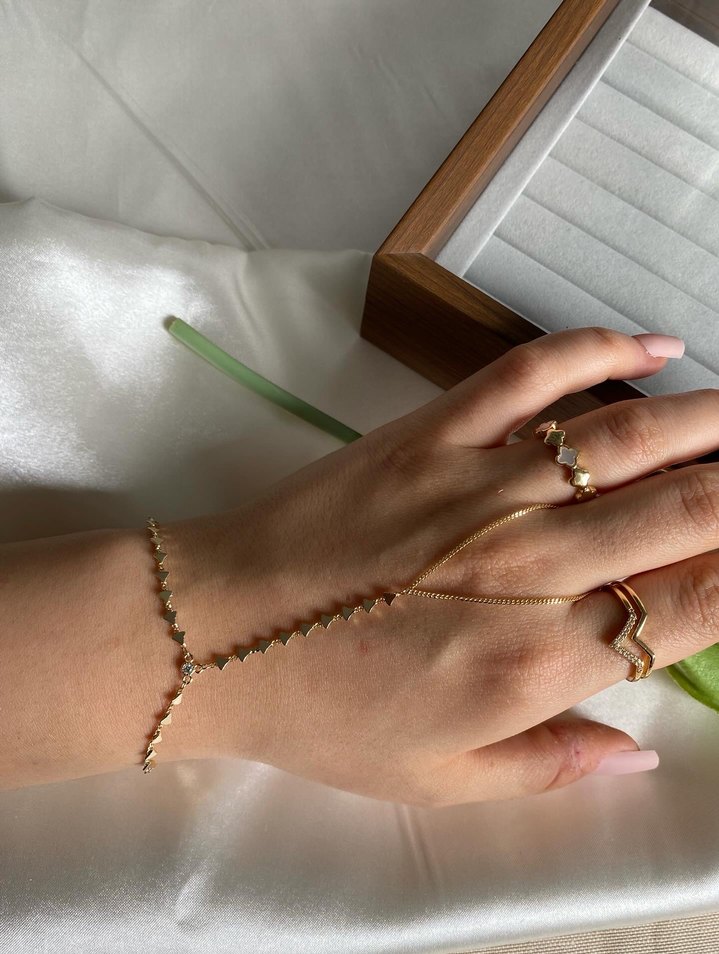 Altın Renkli Zincir Detaylı Şahmeran - Görsel 3