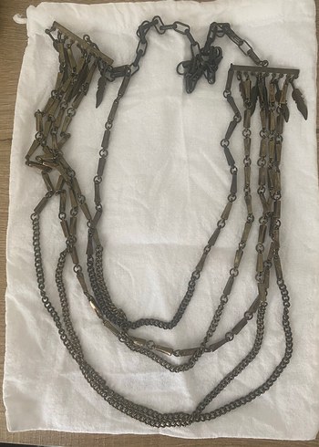 Koton Vintage Metal Katmanli Uzun Kolye