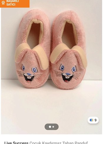 Pembe Kız Çocuk Ev Terliği - Görsel 4