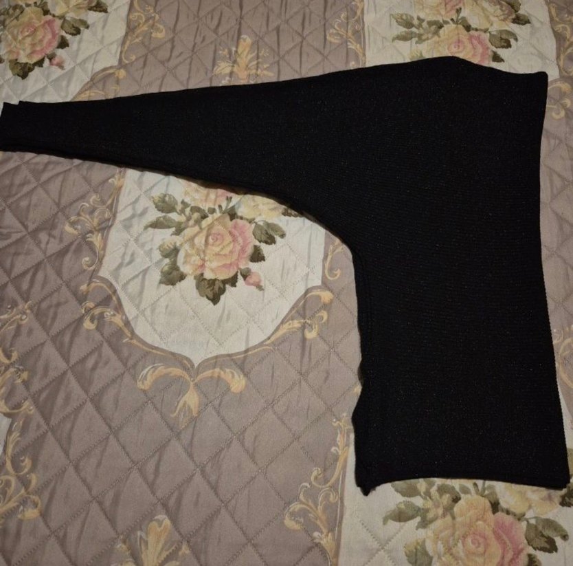 Siyah Kadın Örgü Salaş Kazak - Görsel 2