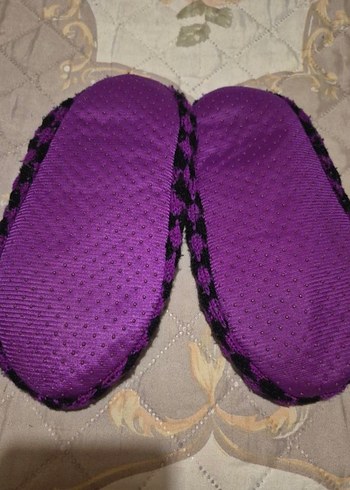 Renkli Bağlama Desenli Kız Çocuk ve gençler için Ev Terliği - Görsel 2