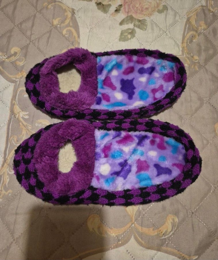 Renkli Bağlama Desenli Kız Çocuk ve gençler için Ev Terliği - Görsel 3