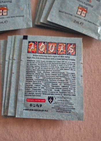 Aquas Anti-Aging Güneş Kremi 2 ml - Görsel 3