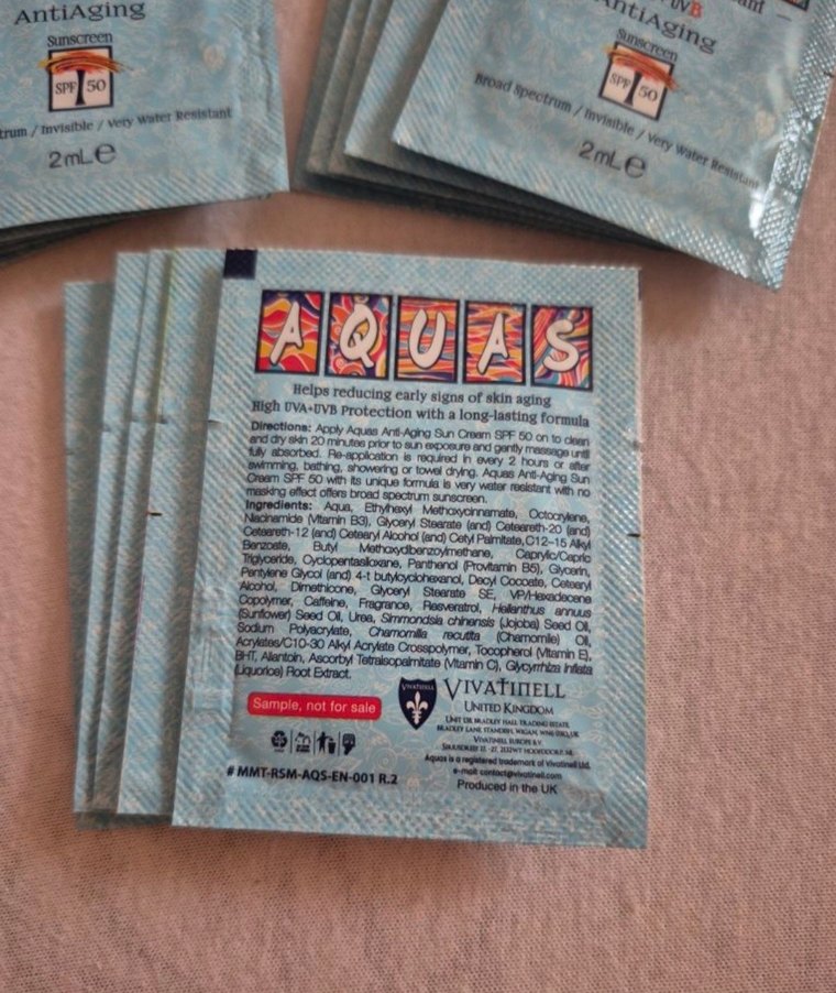 Aquas Anti-Aging Güneş Kremi 2 ml - Görsel 3