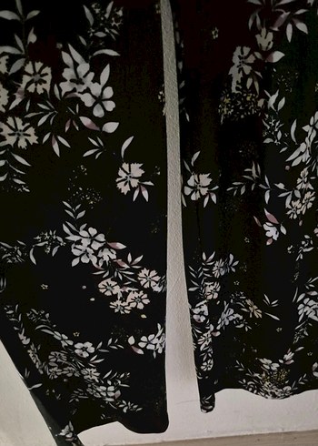 Kadın Siyah Desenli Uzun Tulum - Görsel 3