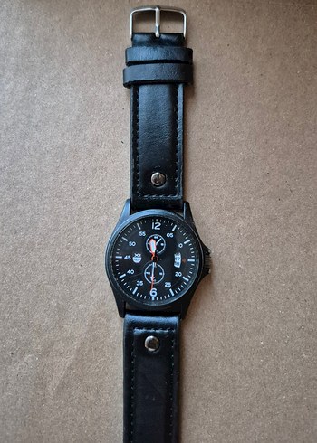 Siyah Minimalist Erkek Biker Saat - Görsel 5