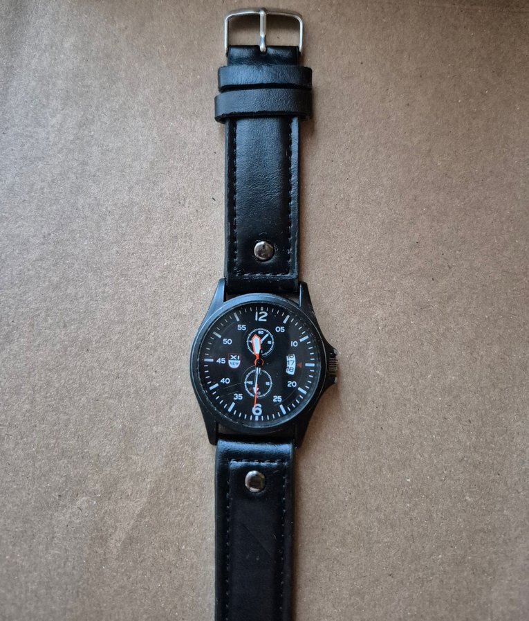 Siyah Minimalist Erkek Biker Saat - Görsel 5