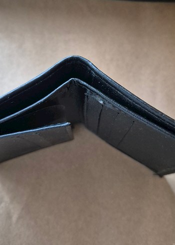 Siyah Erkek Deri Cüzdan KNYL Baskılı - Görsel 6