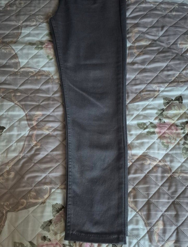 Gri Kadın Denim Jean, Normal Boy, Regular Fit - Görsel 5