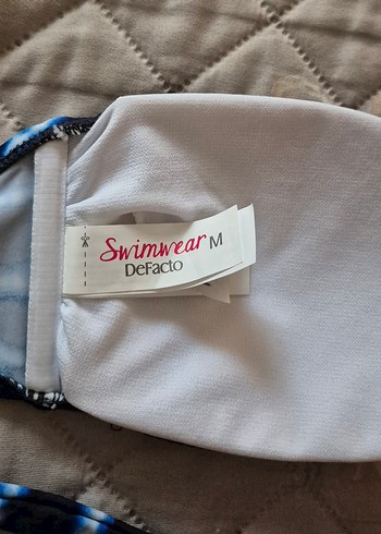 Kadın Mavi Bağlamalı Bikini Üstü - Görsel 5