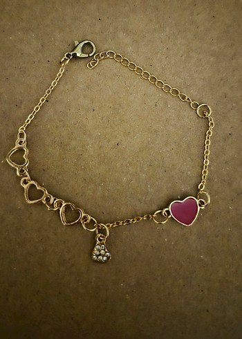 Altın Renkli Zincirli Kadın Bileklik - Görsel 2