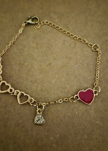 Altın Renkli Zincirli Kadın Bileklik - Görsel 3