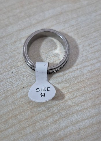 Bohem Siyah Baskılı Kadın Yüzük - Görsel 4