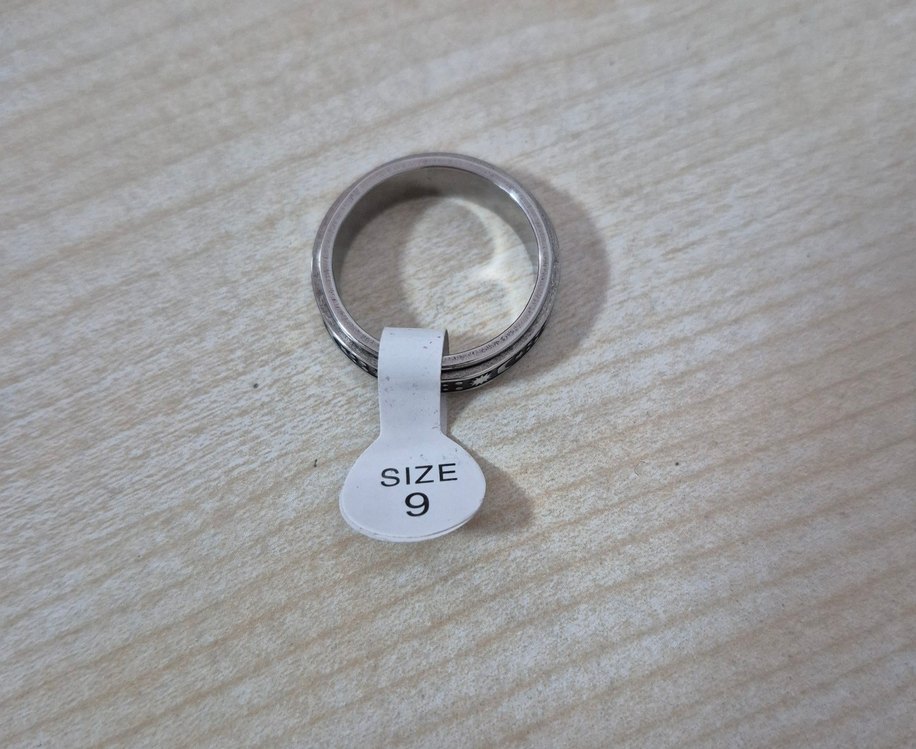 Bohem Siyah Baskılı Kadın Yüzük - Görsel 4