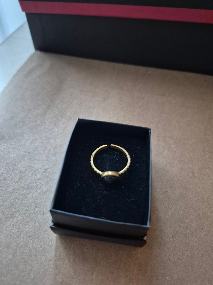 Doğaltaş Ametist Taşı Mor Gotik Kadın Yüzük - Görsel 5