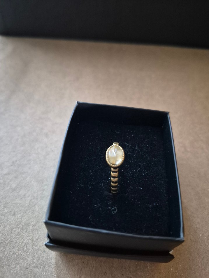 Doğaltaş Sitrin Taşı Kadın Yüzük - Görsel 2