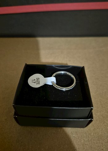 2'li Altın ve Gümüş Renkli Taşlı Kadın Yüzükleri 17 Sıze - Görsel 3