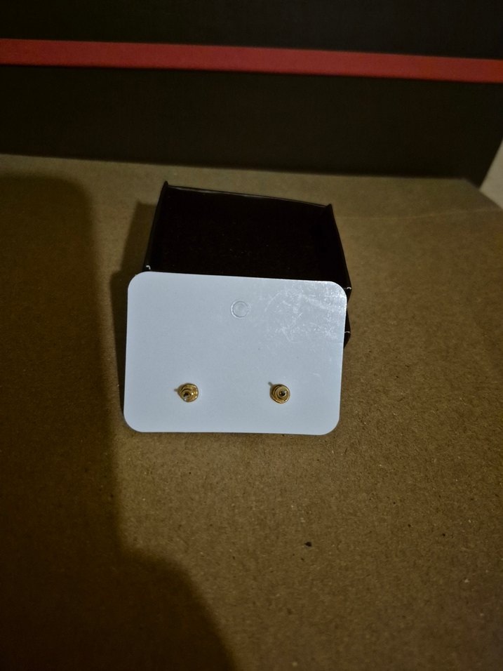 Parlak Altın Mini Kalp Küpe - Görsel 2