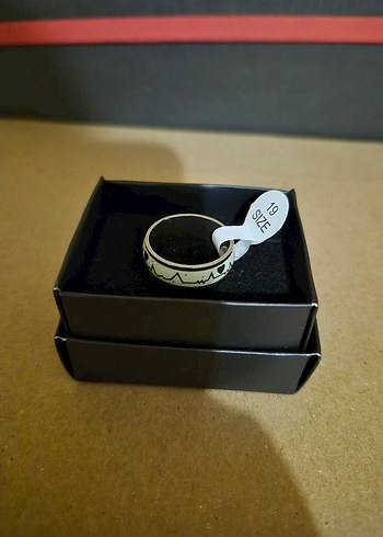 2'li Beyaz Renkli Yazılı Kalpli Kadın Yüzük Seti 19 Sıze - Görsel 6