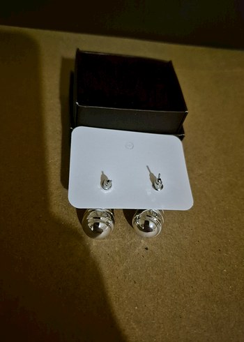 Minimalist Katmanlı Gümüş Küpe - Görsel 2