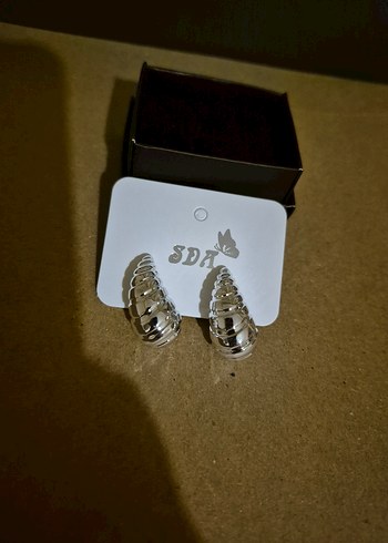 Minimalist Katmanlı Gümüş Küpe - Görsel 4