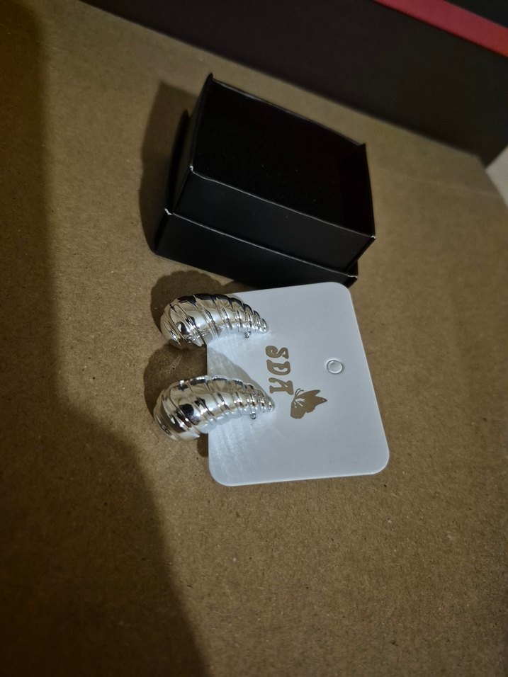 Minimalist Katmanlı Gümüş Küpe - Görsel 3