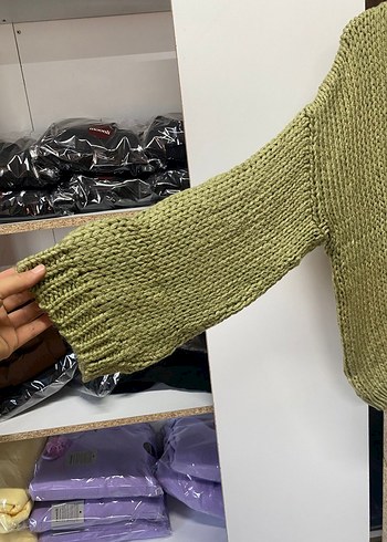 Örgü Bohem Salaş Kadın Kazak - Görsel 2