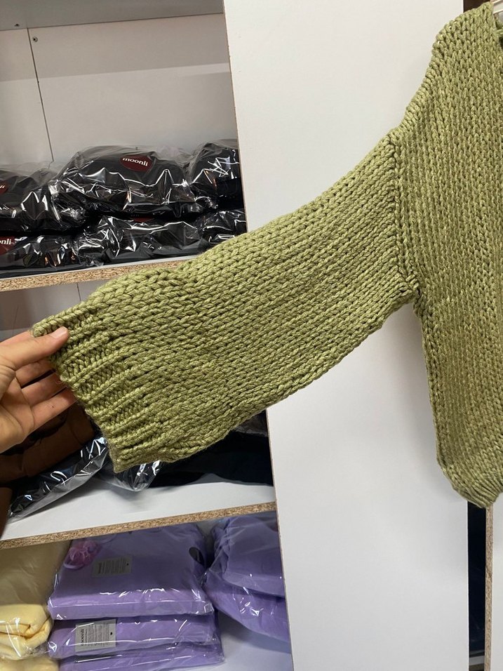 Örgü Bohem Salaş Kadın Kazak - Görsel 2