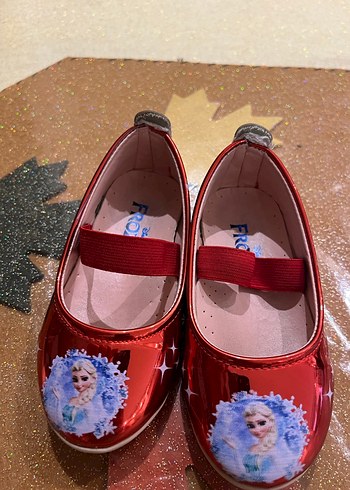 Kız Çocuk Kırmızı Parlak Elsalı Babet Ayakkabı - Görsel 5
