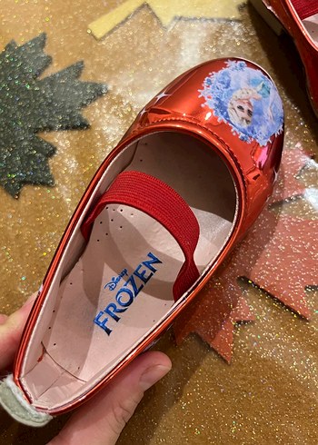 Kız Çocuk Kırmızı Parlak Elsalı Babet Ayakkabı - Görsel 2